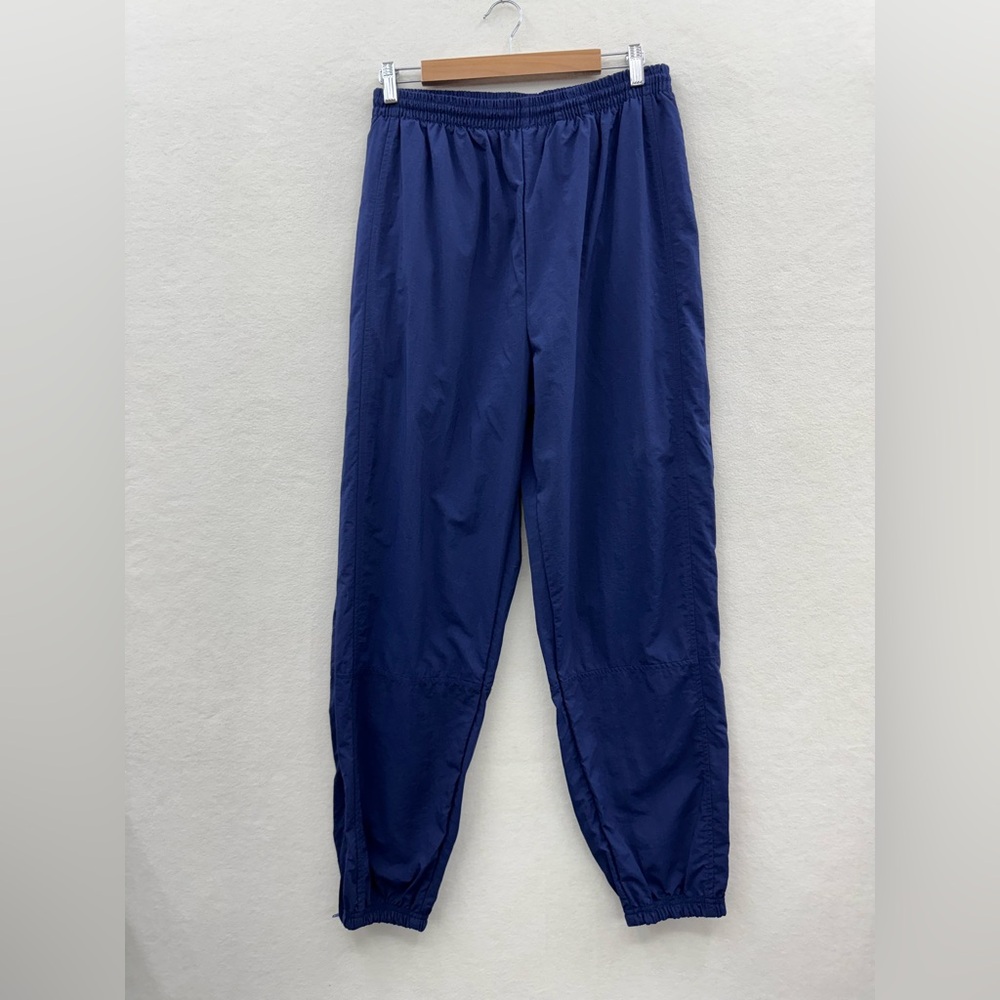 Vintage On Your Mark Women’s XL Windbreaker Pants Blue Ankle Zip
